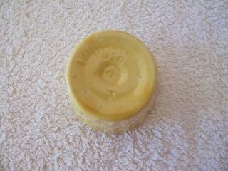 VINTAGE BAUER POTTERY SMALL SWIRL FLOWER POT - YELLOW - 3