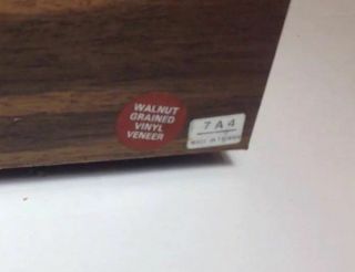 REALISTIC BRAND Wood Veneer Vintage Cassette Storage in EUC Holds 36 Cassettes. 6