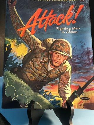 Vintage 1963 Fighting Men In Action Coloring Books Whitman Vietnam Korean War