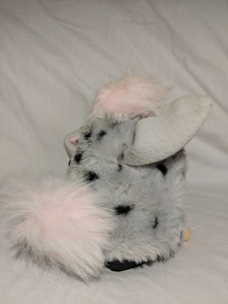 Vintage Furby 1998 Gray Black Spots Pink Belly And Ears With Tags Non - 4