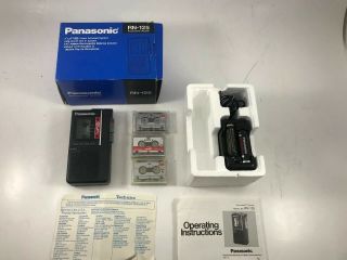 Panasonic Micro Cassette Recorder Rn - 125 Voice Activation Vintage Belt