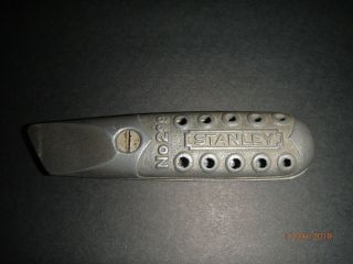 Vintage Stanley 299 Non - Retractable Utility Knife/box Cutter.  Silver Metal.