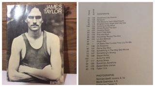James Taylor Songbook 1971 For Guitar Piano Vocals & Pictures Rare Vintage