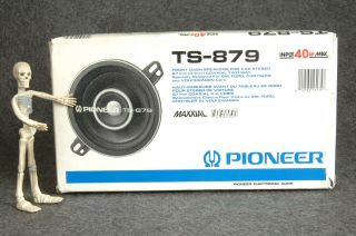 Pioneer Ts - 879 87 Mm (3 - 1/2 ") 40 Watt Car Stereo Radio Speakers Set Of 2 Vintage