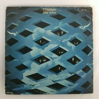 Rare Vintage The Who " Tommy " Double Lp Vinyl Record Dxsw 7205 1971 G,
