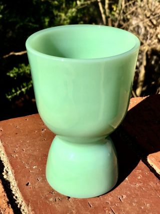 Vintage Jadeite Anchor Hocking Fire - King Double Egg Cup Perfect
