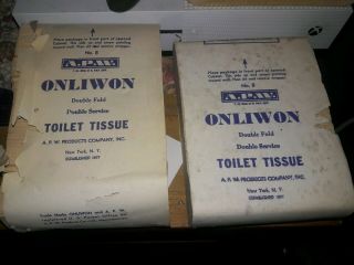 Very Cool,  Rare Vintage Onliwon Toilet Tissue.  Old Stock