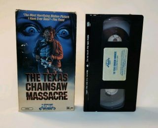 Rare Vintage Media The Texas Chainsaw Massacre 1986 Early Release Horror Slasher