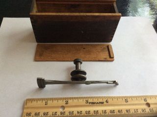 Vintage Starrett No.  64 Universal Test Indicator With Wood Box