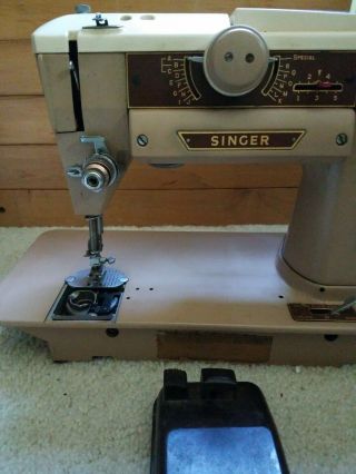 Vintage Singer 401A Sewing Machine - Heavy Duty 50 ' s w/ Foot Petal 3