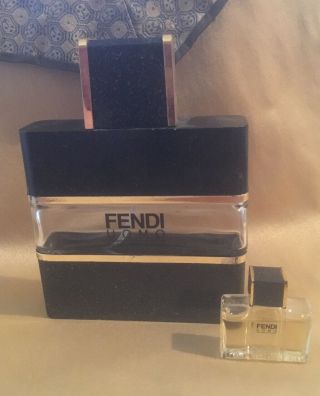 Fendi Uomo Vintage Parfume Spray For Men 3.  3 Oz 100 Ml 1/16 Plus Mini 3/4 Full