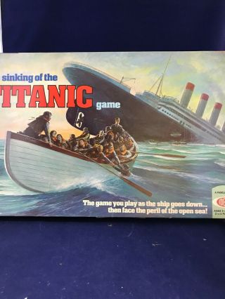 Rare 1976 The Sinking Of The Titanic Board Game Ideal Toy Corp.  Classic Vintage