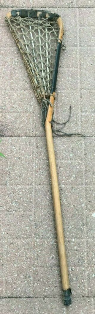 Vintage Wooden Lacrosse Stick 47 Inches
