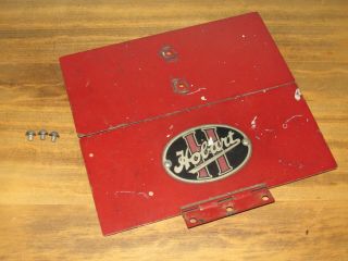 Vintage Hobart Commercial Coffee Grinder Red Fold Up Lid Replacement Part Retro