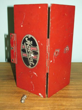 Vintage HOBART Commercial COFFEE GRINDER Red Fold Up LID Replacement Part Retro 2