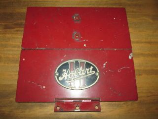 Vintage HOBART Commercial COFFEE GRINDER Red Fold Up LID Replacement Part Retro 5