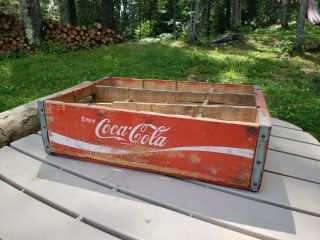 Vintage Coca Cola Coke Wooden Crate (12 Bottle Slots)