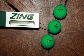 Vintage Sleeve Of Green And White Ping Eye 2 Golf Balls