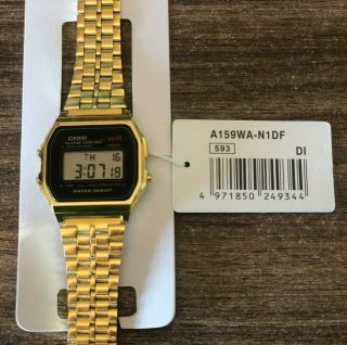 Casio A159wa - N1df Classic Vintage Wrist Unisex Watch For Men And Women Gold