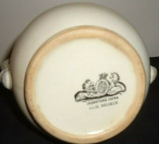 Vintage/Antique White Ironstone China Sugar Bowl J & G Meakin Hanley England 4