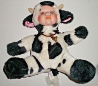Vintage Show Stoppers Doll - Babes In The Wild - Cow - Plush / Porcelain Face