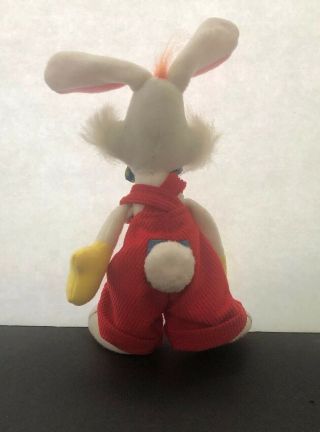 Vintage 1987 Applause Disney Who Framed Roger Rabbit Plush Toy Bow Tie 7” 2