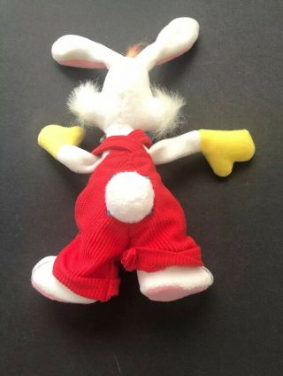 Vintage 1987 Applause Disney Who Framed Roger Rabbit Plush Toy Bow Tie 7” 5