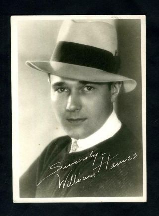 Vintage William Haines Us " Fan Photo " 1930 
