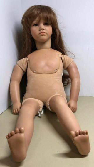 Paula Doll By Annette Himstedt Vintage 1986 Barefoot Children Nude W/ Rub Marks 2
