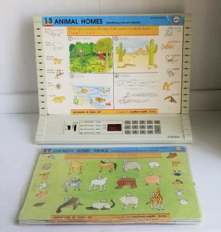 Vintage Geo Safari Learning System Ei - 8700 W/ 20 2 - Sided Cards