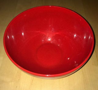 Large RED Waechtersbach Vintage 11.  5 X 6 Bowl With German Backstamp 2