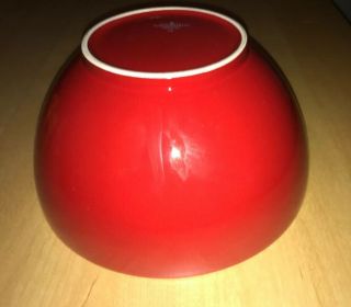 Large RED Waechtersbach Vintage 11.  5 X 6 Bowl With German Backstamp 4