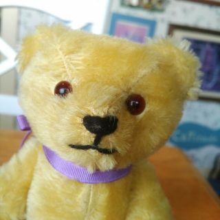 Antique/vintage 1960s Mohair Pin - Jointed Teddy Bear Germany 9in Euc