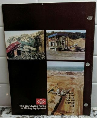 Vintage O&K Orenstein & Koppel Company Crane Brochure (Mining Industry) 29 Pages 2