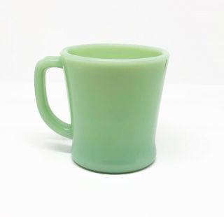 Anchor Hocking Fire King Green Jadeite Coffee Cup Mug D Handle Usa Made Vintage