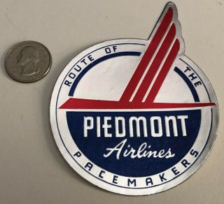 Piedmont Airlines Route Of The Pacemakers Vintage Luggage Suitcase Decal Label
