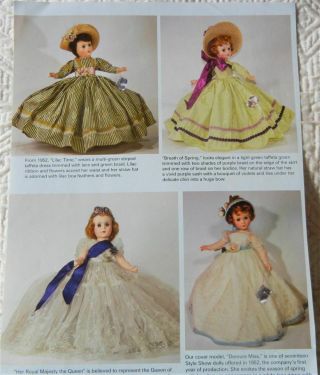5p History Article,  Pics - VTG 1950s Nancy Ann Storybook Style Show Dolls 3