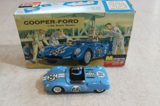 Monogram Cooper - Ford 1/32 Scale Vintage Built Modelkit Og.  