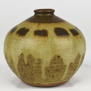 Vintage Mid Century Robb Wilson Studio Pottery 5 " Hand Thrown Vase C1978