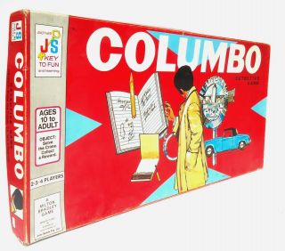 Columbo: Detective Game Vintage 1973 Board Game John Sands/milton Bradley