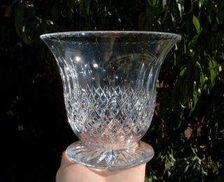 Large Vintage WEBB Crystal Vase / Rose Bowl - Cardinal 3