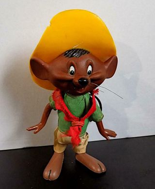 Vintage Plastic Wb Speedy Gonzales Dakin Toy Wt Moveable Arms & Head,  Hong Kong