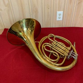 Vintage Henri Lavelle Single French Horn In F - Plays,  Needs Some Work
