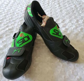 Vintage Sidi Scarpe Genius 2 Us Size 7.  5 - 8 Road Cycling Shoes W/replacement Ac