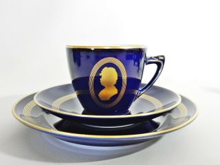 Vintage Bing & Grondahl Famous Composer Pottery Trio Grieg Cup Saucer Plate 2