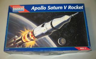 Vintage Monogram Apollo Saturn V Rocket Model Kit