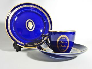 Vintage Bing & Grondahl Famous Composer Pottery Trio Brahms Cup Saucer Plate