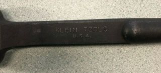 Vintage Klein Tools Spud Wrench 1 - 1/8 
