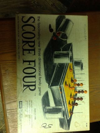 Vintage Score Four Strategy Board Game 1971