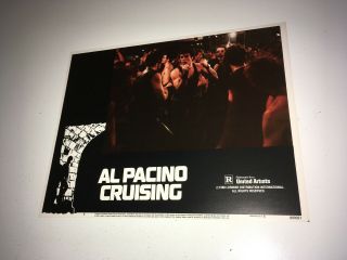 Cruising Vintage Movie Lobby Card Poster 1980 Al Pacino Cop Crime Gay Int 8